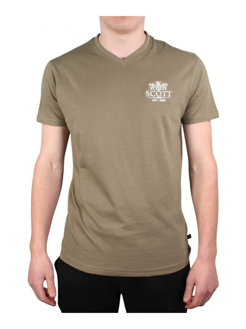T-shirt Scott Homme Kaki - Kiabi