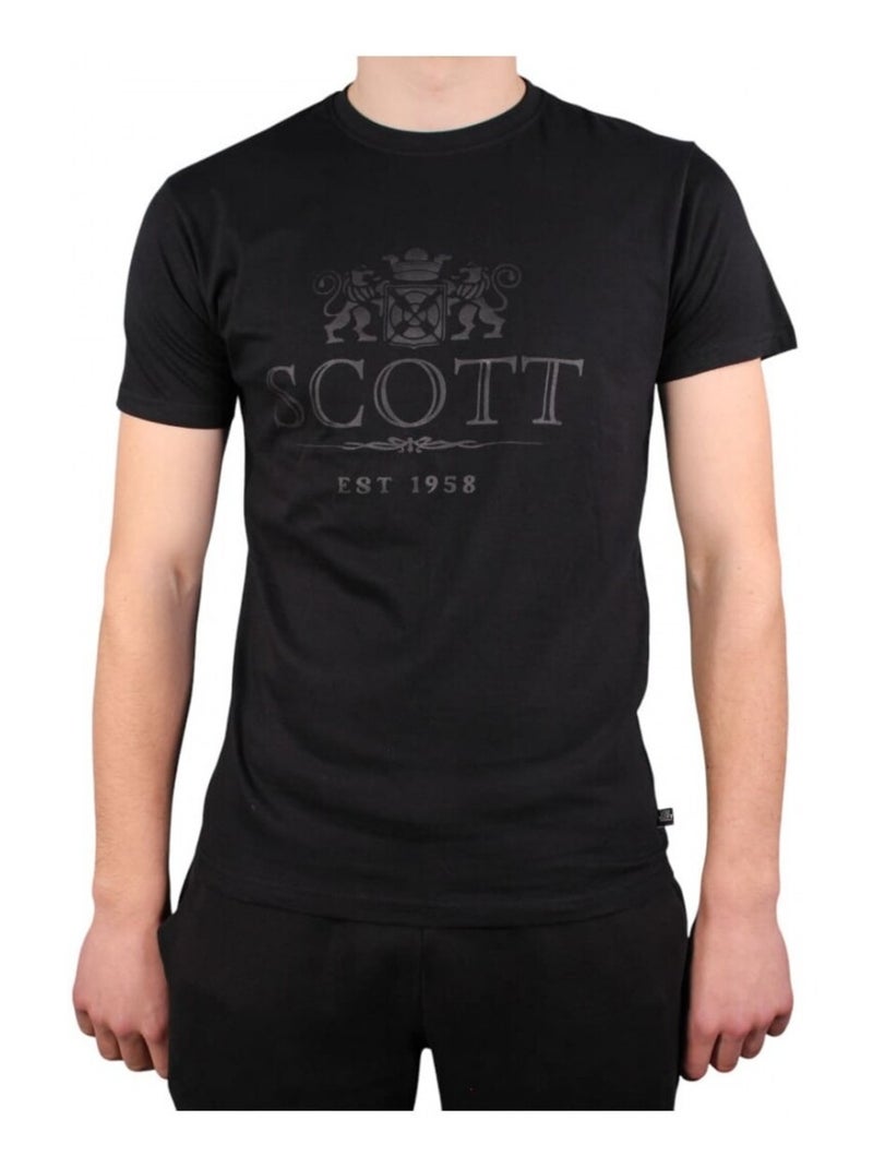 T-shirt Scott Homme Noir Noir - Kiabi