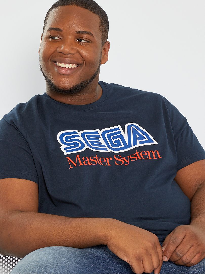 T-shirt 'Sega Master System' bleu marine - Kiabi