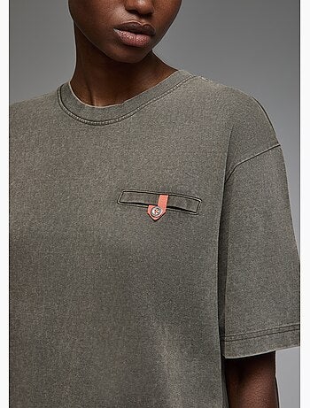 T-shirt shiba (acid washed) femme - sae paris