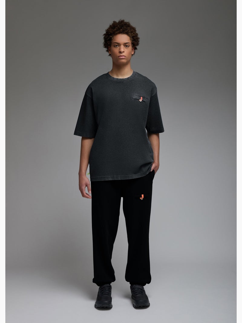 T-shirt shiba  (acid washed) homme - sae paris Noir - Kiabi