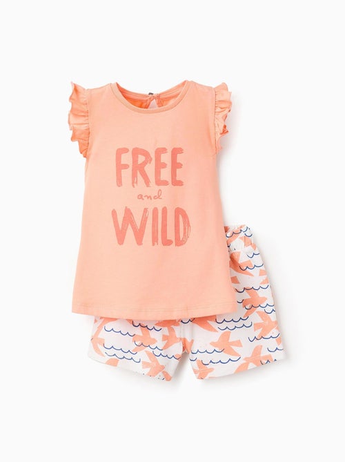 T-shirt + Short avec Motif - Kiabi