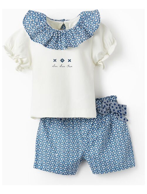 T-Shirt + Short avec Nœuds pour Bébé Fille  ATLANTIC COMPANY - Kiabi