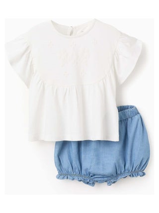 T-shirt + Short avec Volants