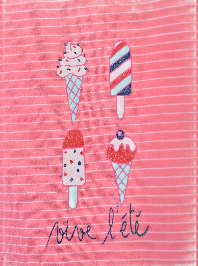 T SHIRT + SHORT CANDY Bleu - Kiabi