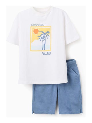 T-Shirt + Short en Coton