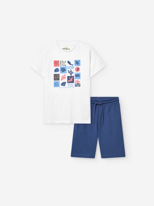T-shirt + Short en Coton - Kiabi