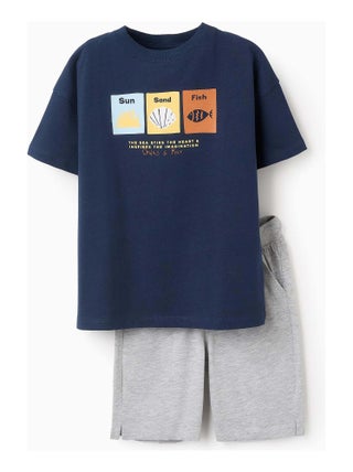 T-Shirt + Short en Coton