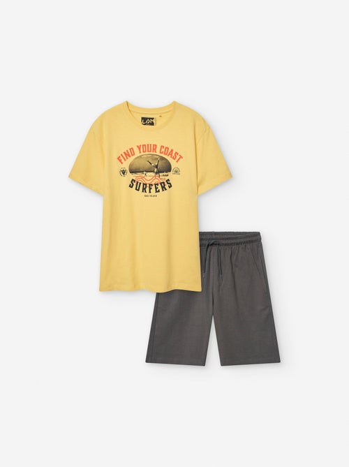 T-shirt + Short en Coton - Kiabi