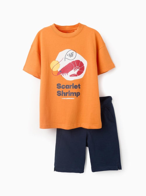 T-Shirt + Short en Coton - Kiabi