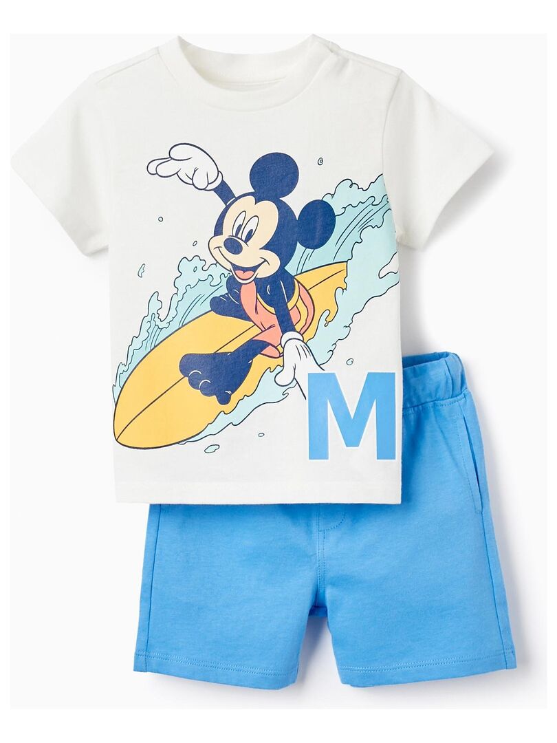 Tenue été Bébé Garçon 1er Anniversaire - T-shirt Ours Et Short