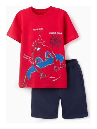 T-Shirt + Short en Coton Spiderman