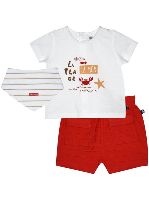 T-shirt, short et bavoir bandana Ronan - Kiabi