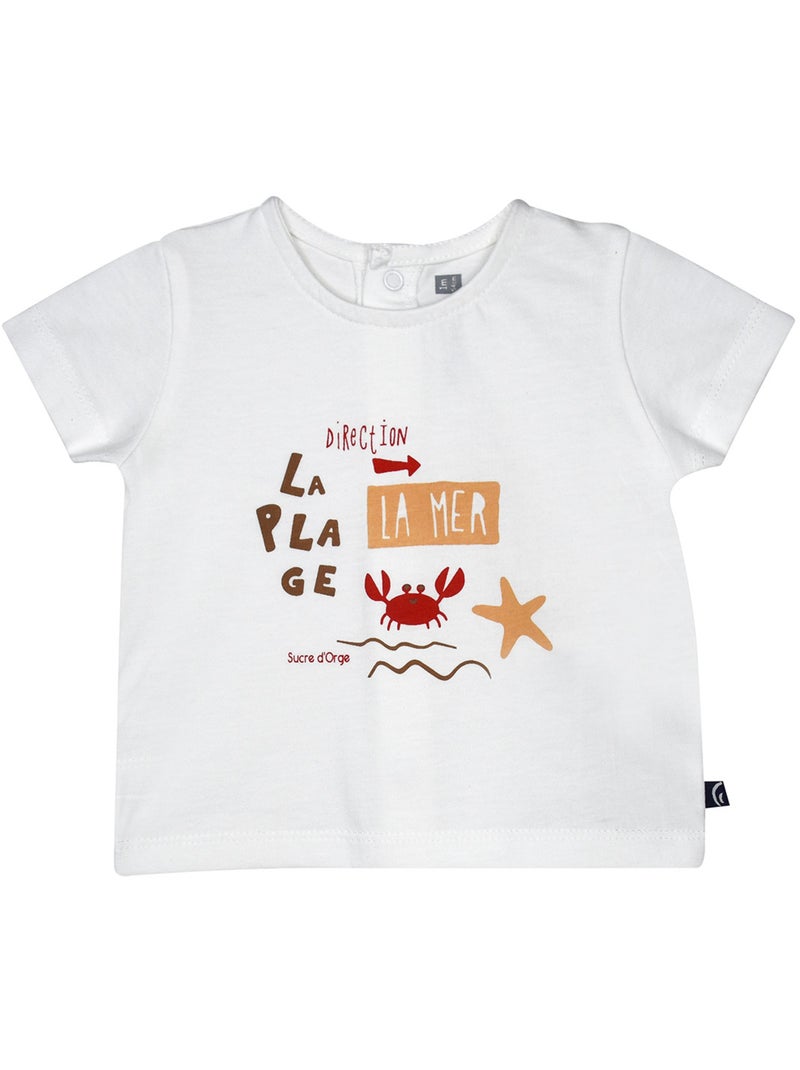 T-shirt, short et bavoir bandana Ronan Blanc - Kiabi