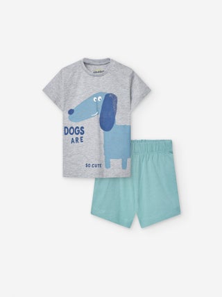 T-shirt + Short Imprimé Chiot