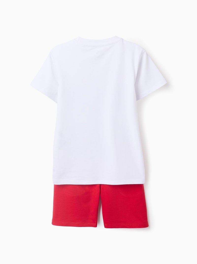 T-Shirt + Shorts en Coton Spiderman Rouge - Kiabi