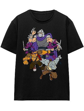 T-shirt shredder and foot clan - les tortues ninja