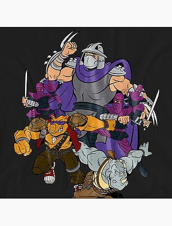 T-shirt shredder and foot clan - les tortues ninja