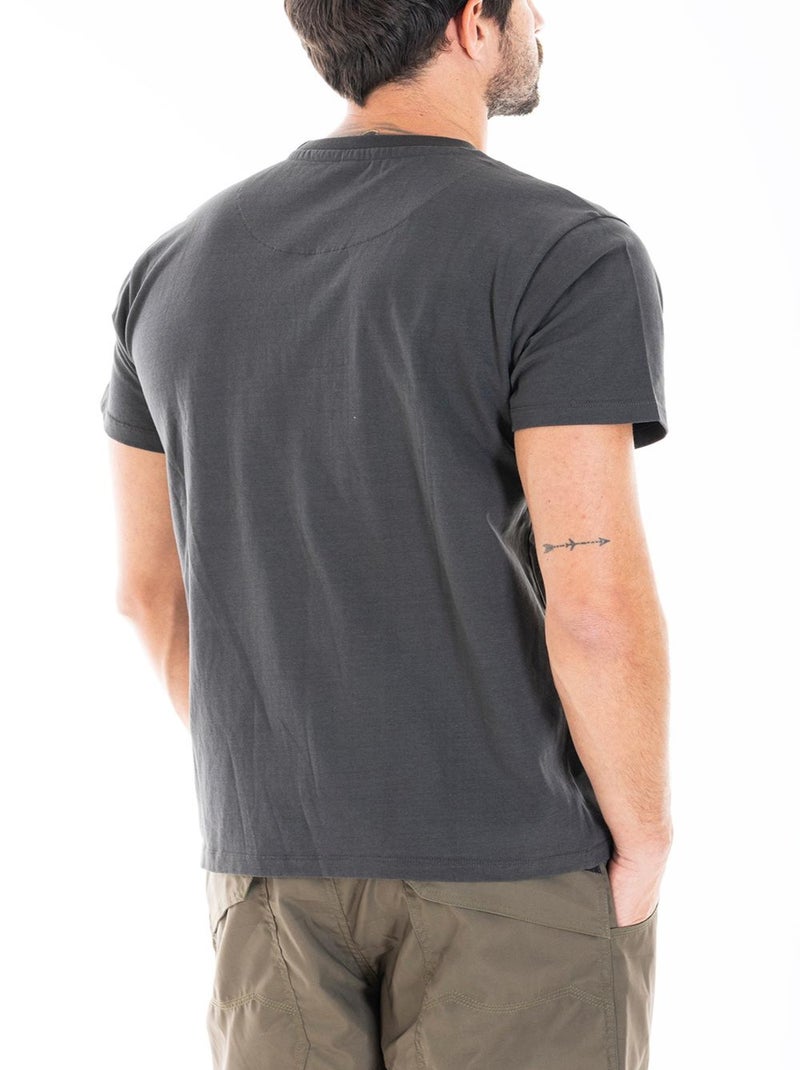 T-shirt signature coton SIGNATS 'Rica Lewis' Gris - Kiabi