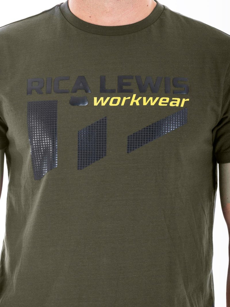 T-shirt signature coton SIGNATS 'Rica Lewis' Vert - Kiabi