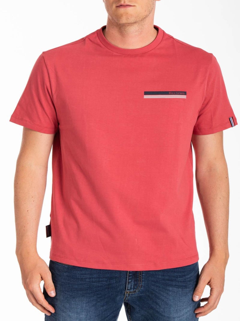 T-shirt signature MERLINO 'Rica Lewis' Rouge - Kiabi
