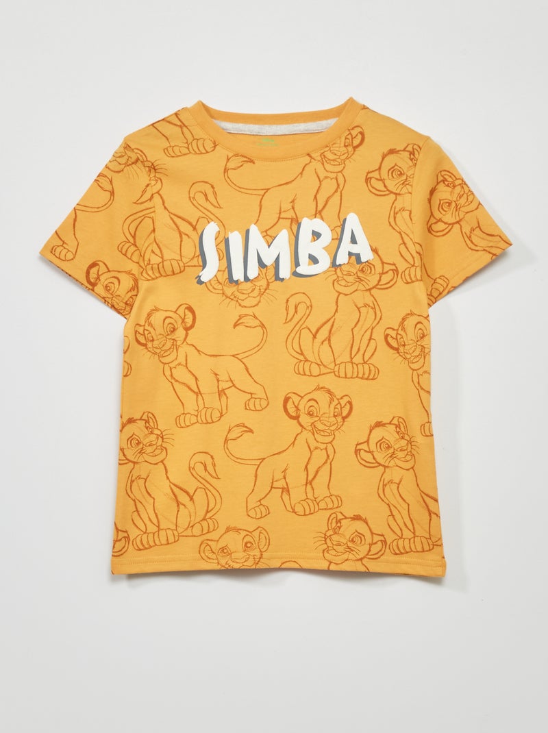 T-shirt 'Simba' à manches courtes Jaune - Kiabi