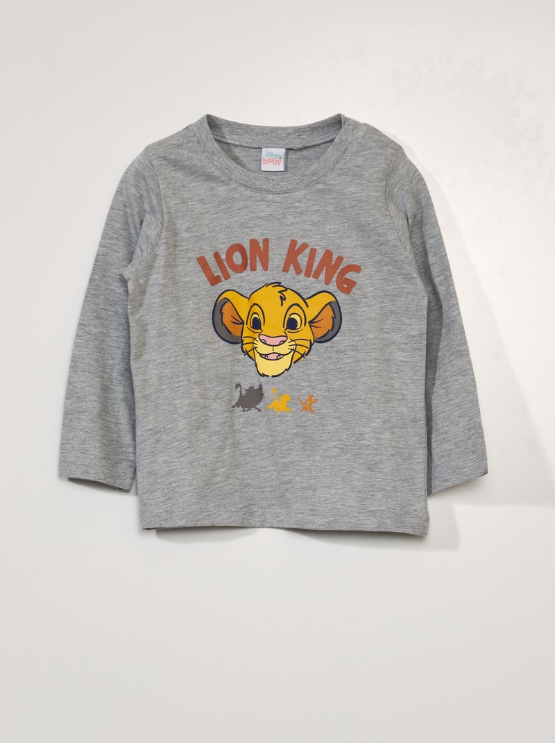 T-shirt 'Simba' de 'Disney' Gris - Kiabi