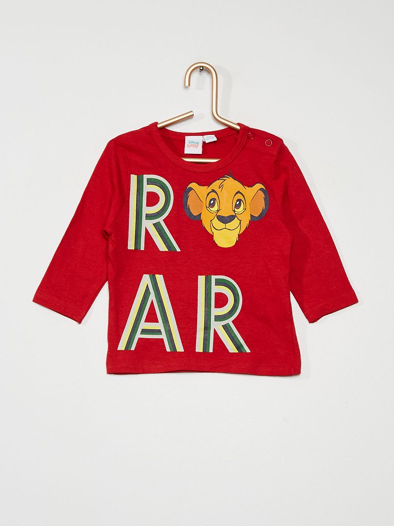 T-shirt 'Simba' de Disney rouge - Kiabi