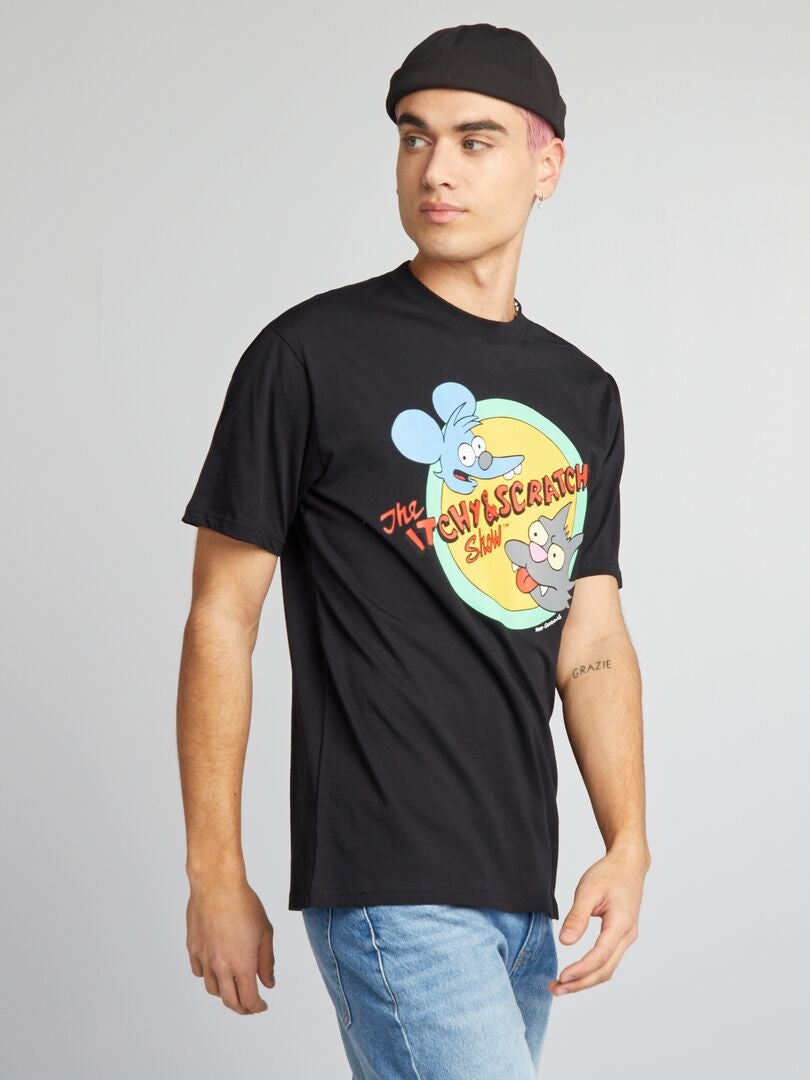 T-shirt 'Simpsons' noir - Kiabi