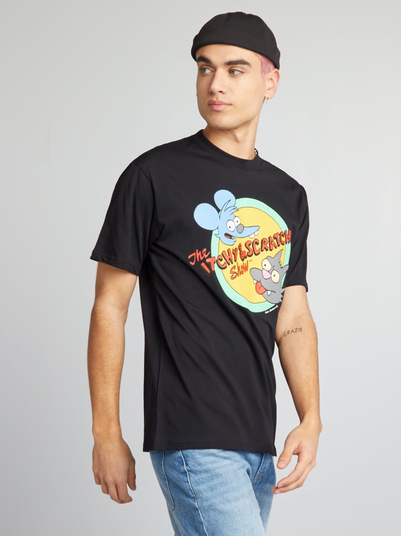 T-shirt 'Simpsons' noir - Kiabi