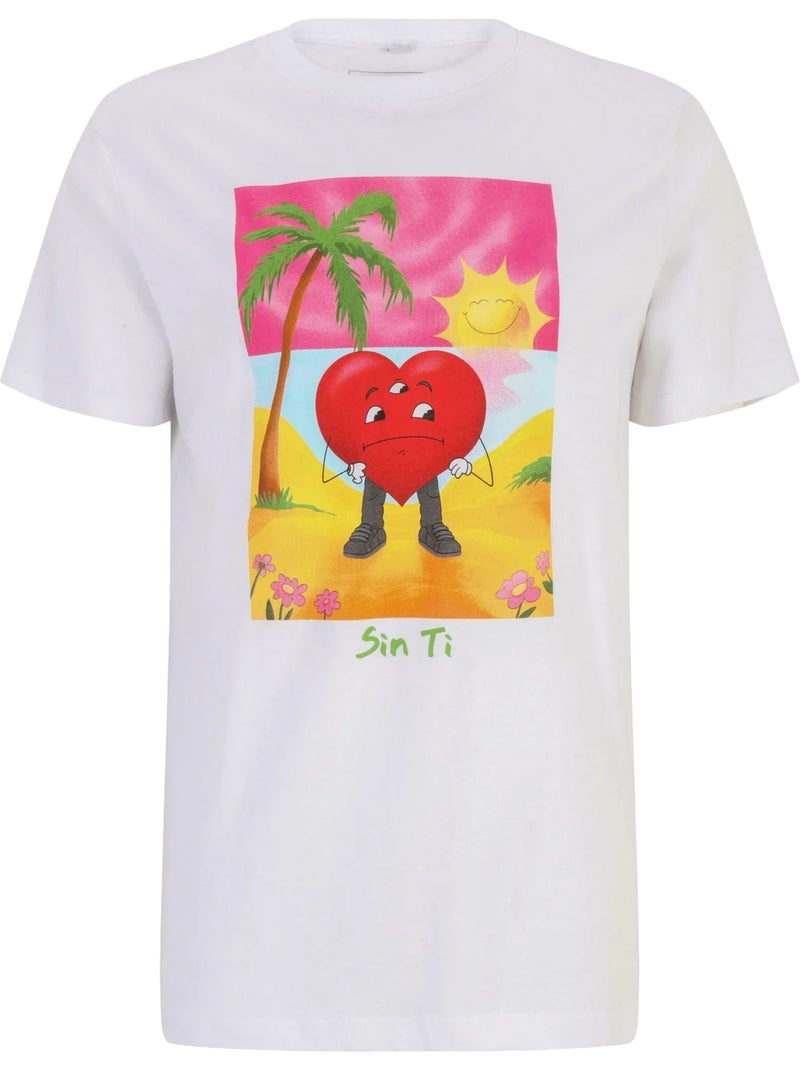 T-shirt sin ti - mister tee Blanc - Kiabi