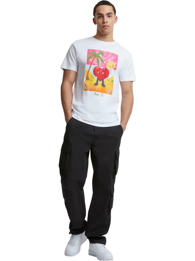 T-shirt sin ti - mister tee Blanc - Kiabi