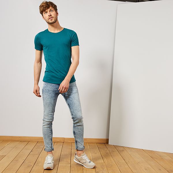 t shirt homme verte