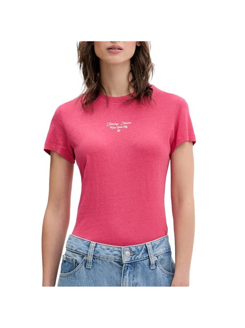 T-Shirt Slim Femme Tommy Hilfiger Logo - Kiabi