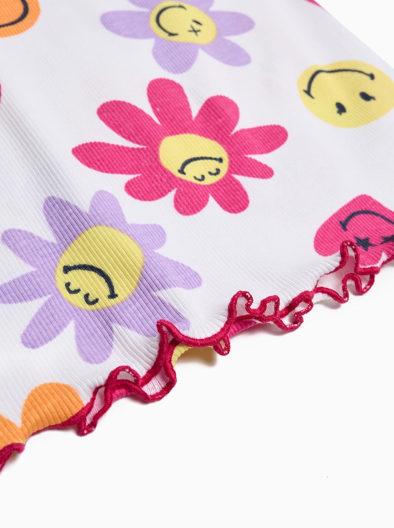 T-shirt, Smiley World MO Fashion Blanc - Kiabi