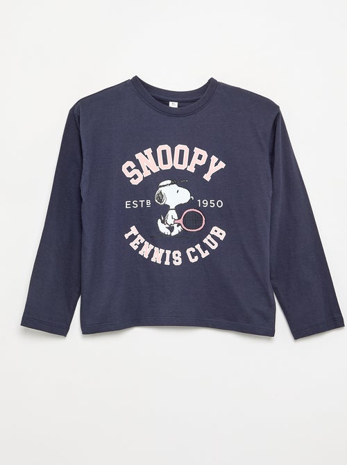 T-shirt 'Snoopy' à manches longues - Kiabi