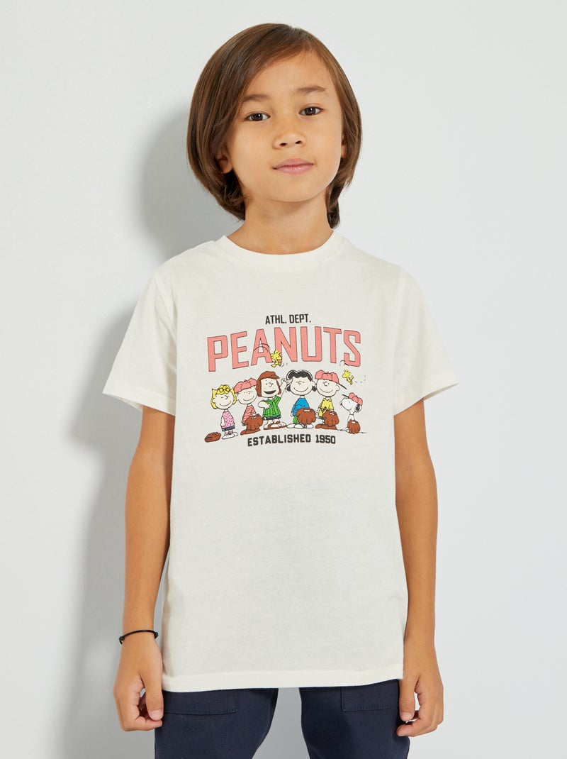 T-shirt 'Snoopy' blanc calcaire - Kiabi