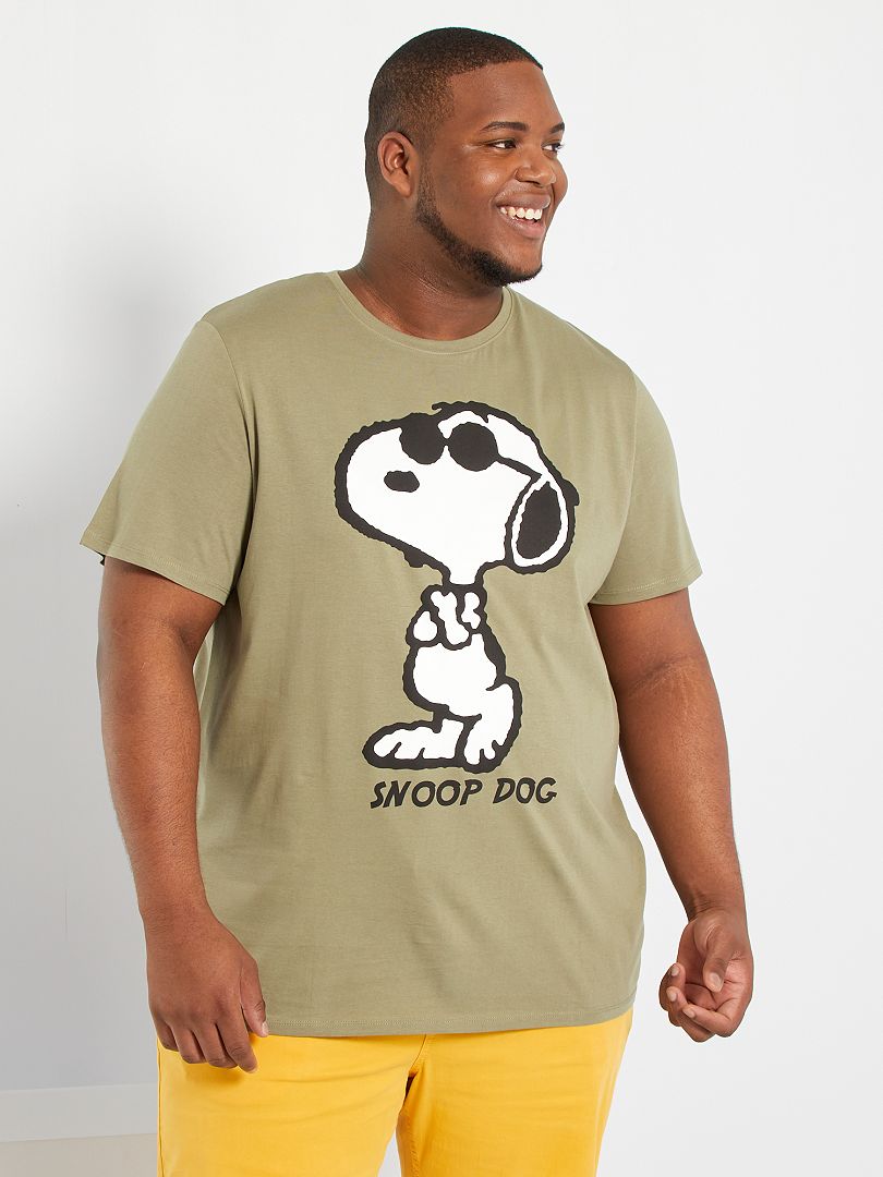 T Shirt Snoopy Kaki Kiabi