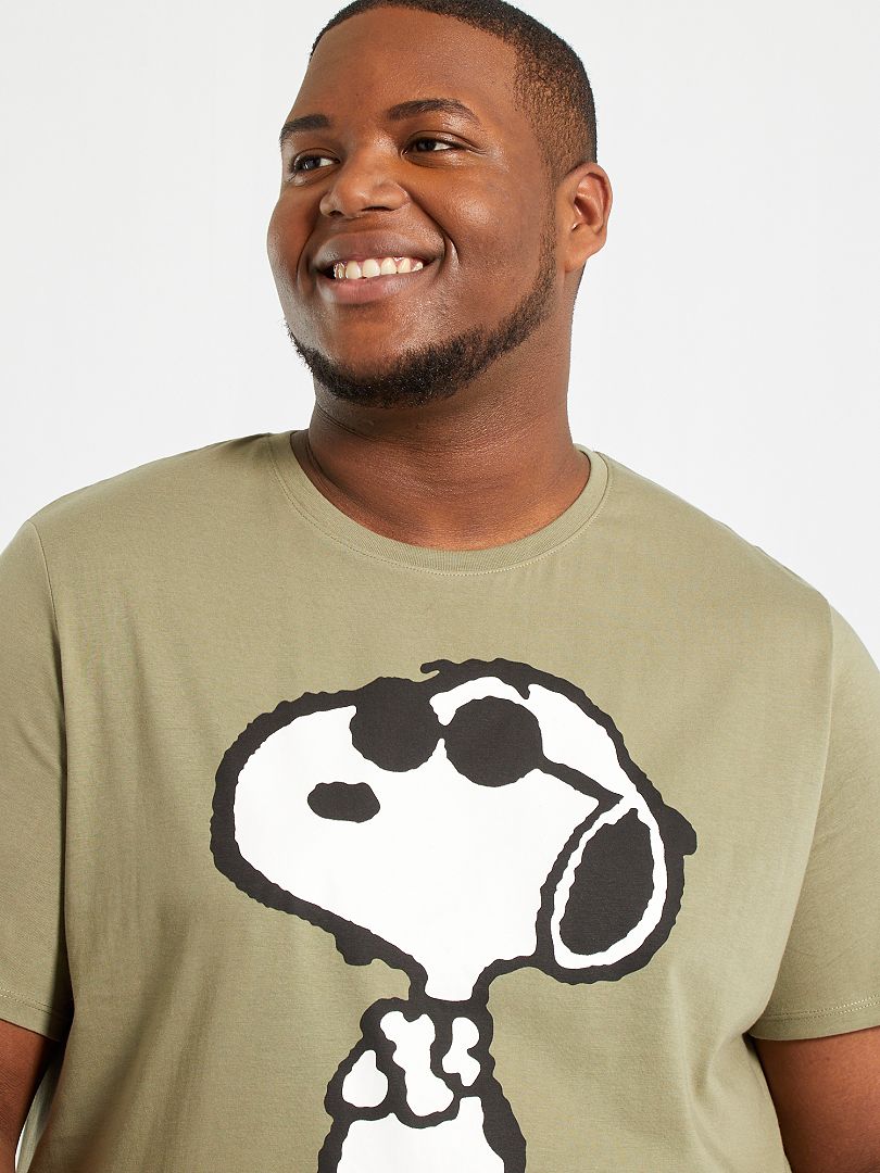 T Shirt Snoopy Kaki Kiabi