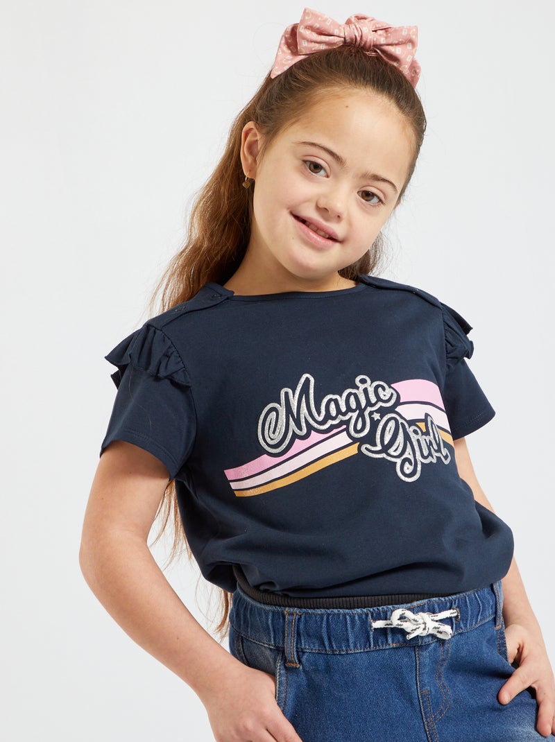 T-shirt So Easy bleu marine - Kiabi