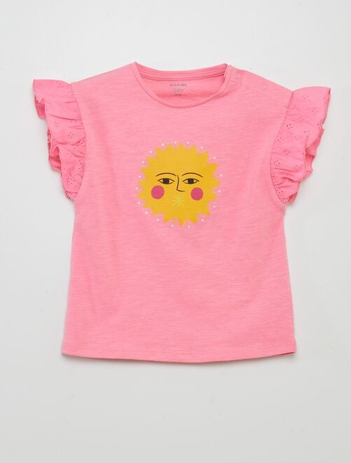 T-shirt soleil à manches volantées X Ariane Butto - Kiabi