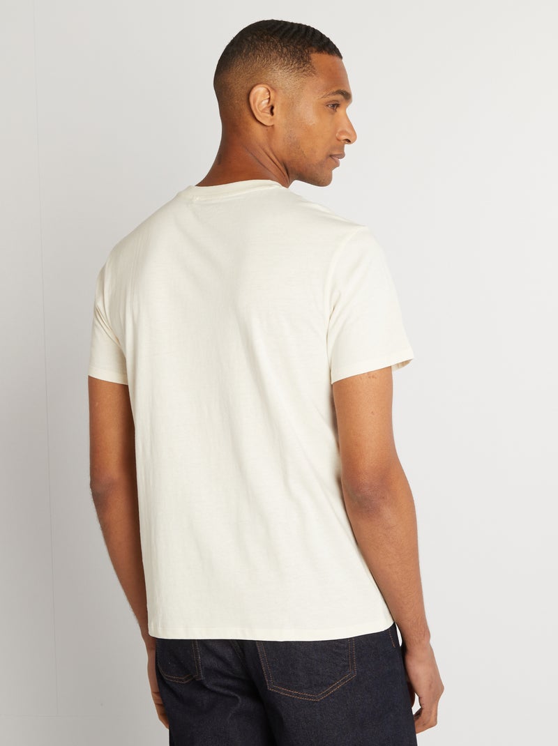 T-shirt 'Sonic' à col rond Blanc - Kiabi