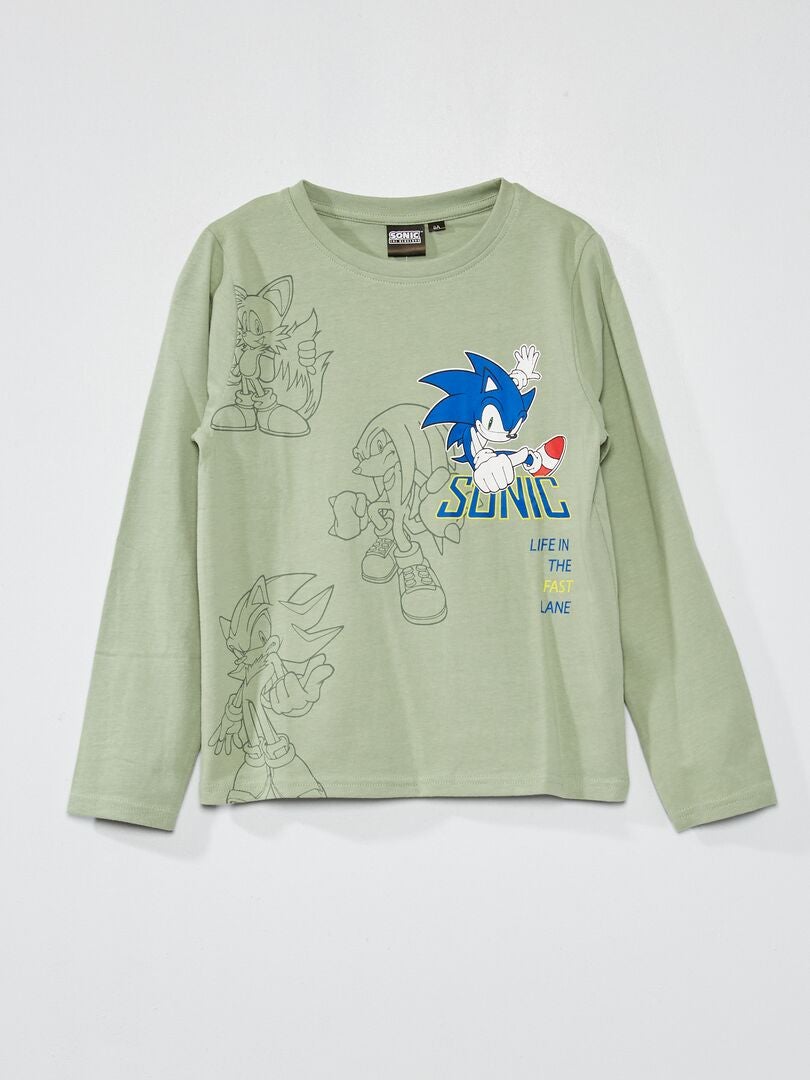 T-shirt 'Sonic' en jersey Vert - Kiabi