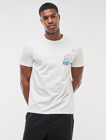 T-shirt 'Sonic' imprimé recto/verso à manches courtes