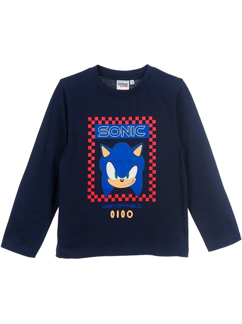 T-Shirt Sonic| Licence Officielle Bleu marine - Kiabi