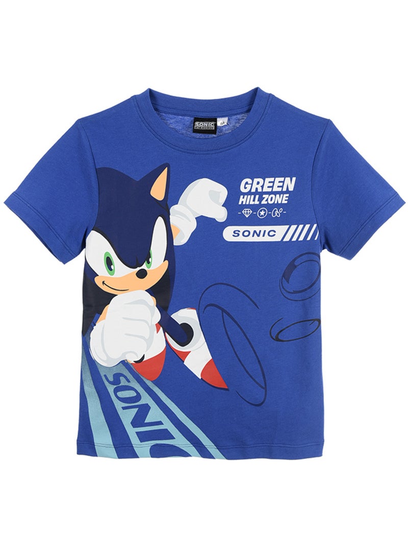 T-shirt Sonic  | Licence Officielle Bleu - Kiabi