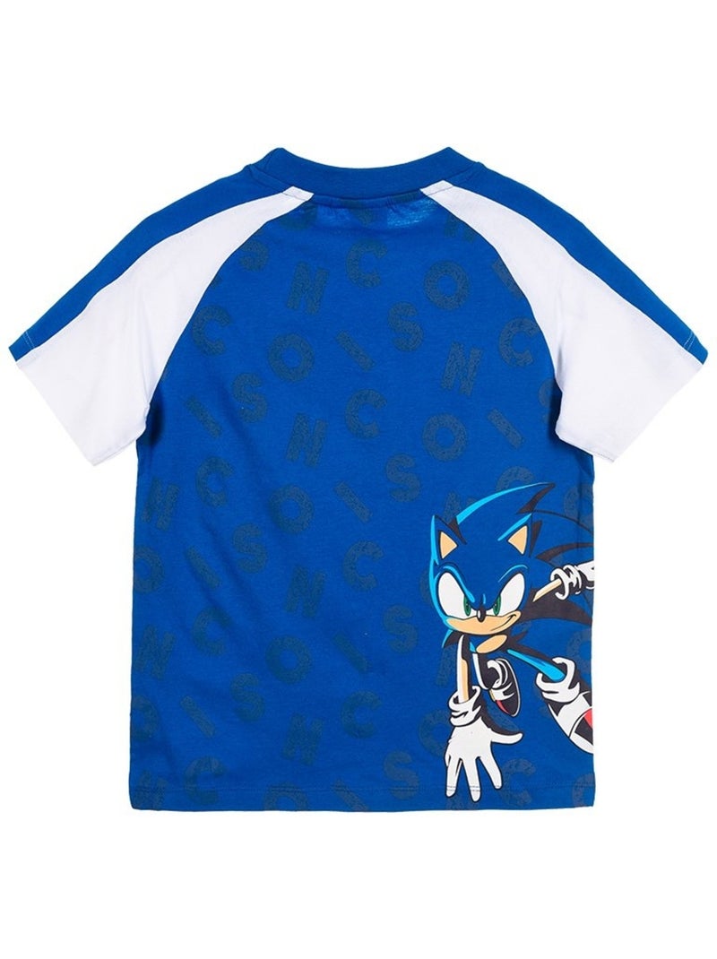 T-Shirt Sonic| Licence Officielle Bleu - Kiabi