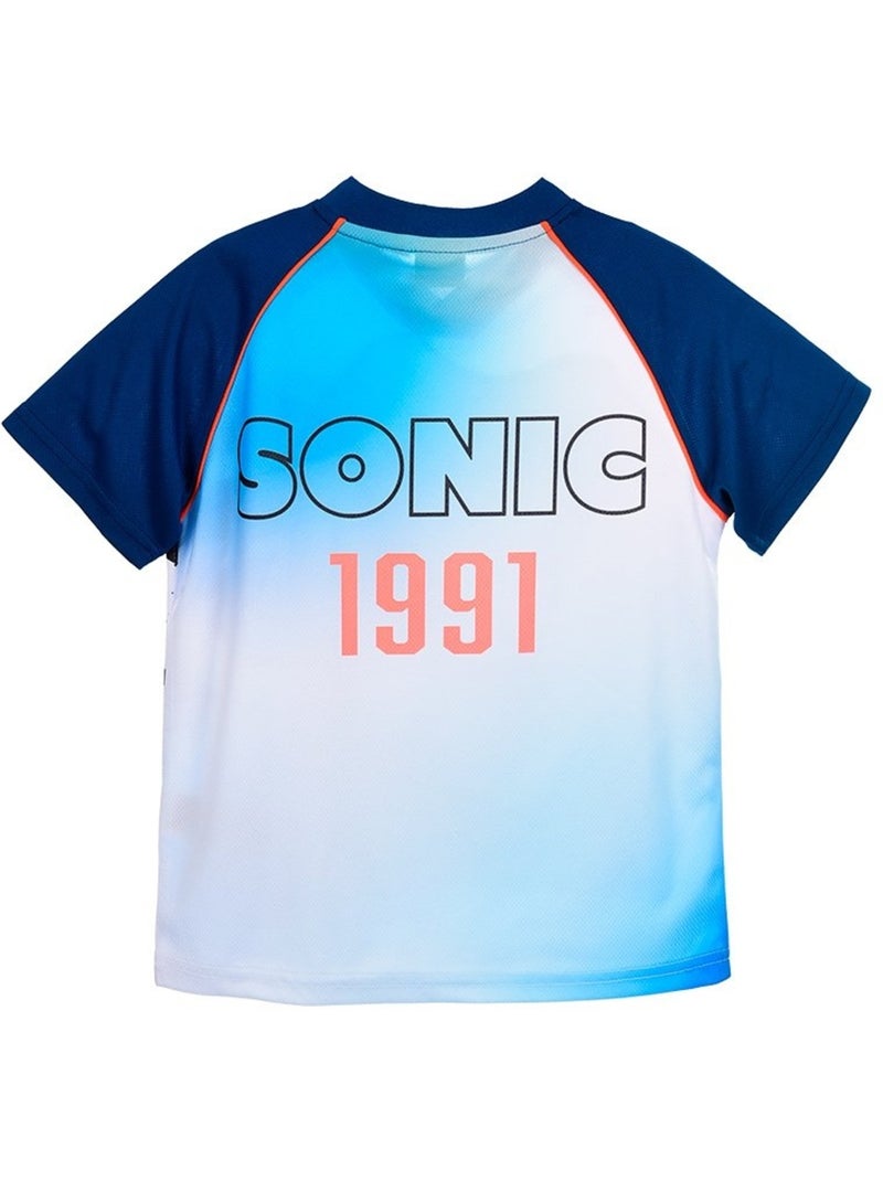 T-Shirt Sonic| Licence Officielle Bleu - Kiabi