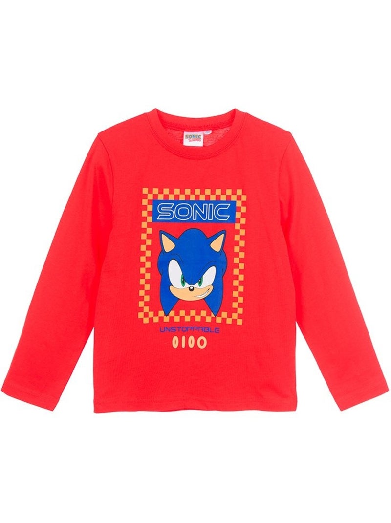 T-Shirt Sonic| Licence Officielle Rouge - Kiabi