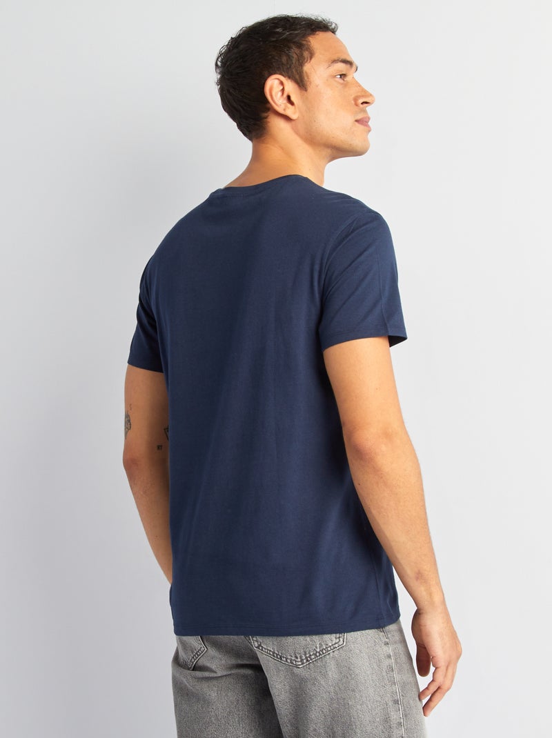 T-shirt 'Sonic' 'SEGA' manches courtes Marine - Kiabi